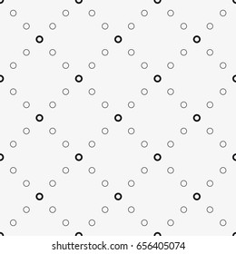 Vector seamless pattern. Stylish texture with figures from circles. Geometric lattice pattern.