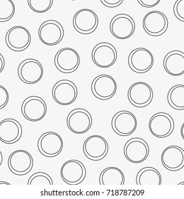 Vector seamless pattern. Stylish texture with circles. Geometric lattice pattern.