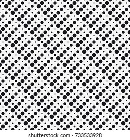 Vector seamless pattern. Stylish texture with circles. Geometric lattice pattern.