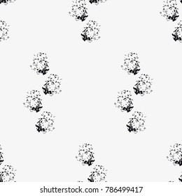 Vector seamless pattern. Stylish texture with circles. Geometric lattice pattern.