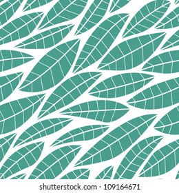 vector seamless pattern with stylized leaves. floral texture