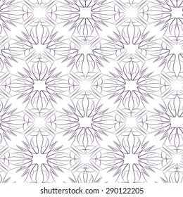 Vector seamless pattern of stylized women's shoes. Monochrome