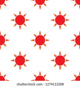 Vector seamless pattern with sun. Surface for wrapping paper, shirts, cloths, Digital paper.
