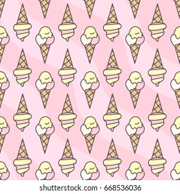 vector seamless pattern. Sweets time concept. 099