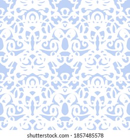 Vector seamless pattern with swirl elements