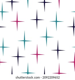 Vector seamless pattern swirl multicolored background  Vector Holiday and Birthday Party Design Festive Stars Wallpaper.
