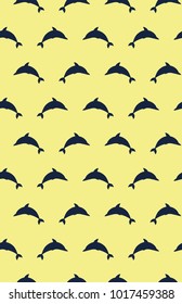 Vector seamless pattern. Symmetrical background, nautical theme. Template for wrapping, backgrounds, fabric, prints, decor, surface.