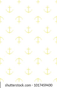 Vector seamless pattern. Symmetrical background, nautical theme. Template for wrapping, backgrounds, fabric, prints, decor, surface.