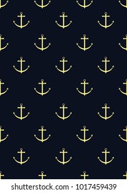 Vector seamless pattern. Symmetrical background, nautical theme. Template for wrapping, backgrounds, fabric, prints, decor, surface.