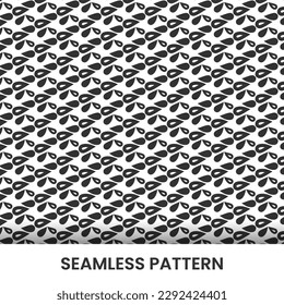 Vector seamless pattern template with abstract shapes