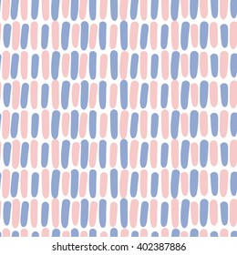 vector seamless pattern in tender color scheme on isolated background