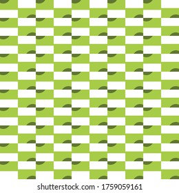 Vector seamless pattern texture background with geometric shapes, colored in green and white colors.