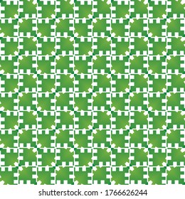 Vector seamless pattern texture background with geometric shapes, gradient colored in green and white colors.