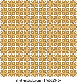 Vector seamless pattern texture background with geometric shapes, colored in brown and white colors.