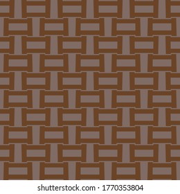 Vector seamless pattern texture background with geometric shapes, colored in brown colors.