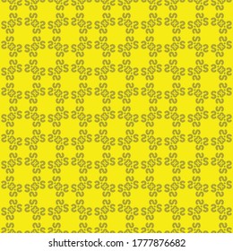 Vector seamless pattern texture background with geometric shapes, colored in lemon yellow and reef gold colors.