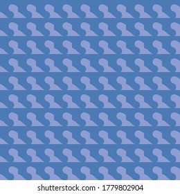 Vector seamless pattern texture background with geometric shapes, colored in blue colors.