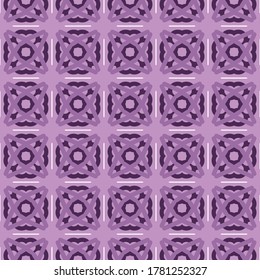 Vector seamless pattern texture background with geometric shapes, colored in violet and white colors.
