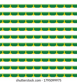Vector seamless pattern texture background with geometric shapes, colored in green, yellow and white colors.