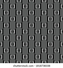 Vector seamless pattern texture background with geometric shapes, colored in black, grey and white colors.