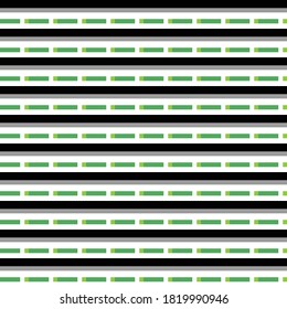 Vector seamless pattern texture background with geometric shapes, colored in black, grey, green and white colors.