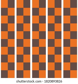 Vector seamless pattern texture background with geometric shapes, colored in orange, brown and white colors.