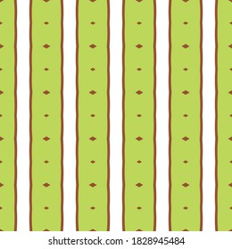 Vector seamless pattern texture background with geometric shapes, colored in green, brown and white colors.