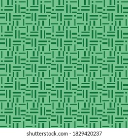Vector seamless pattern texture background with geometric shapes, colored in green colors.