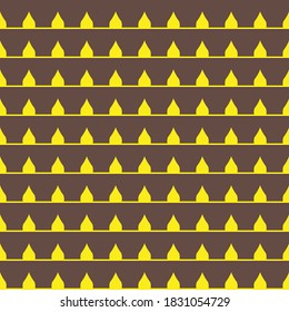 Vector seamless pattern texture background with geometric shapes, colored in brown and yellow colors.
