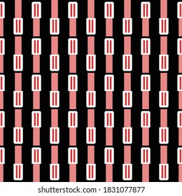 Vector seamless pattern texture background with geometric shapes, colored in black, red and white colors.