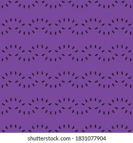Vector seamless pattern texture background with geometric shapes, colored in purple and black colors.