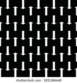 Vector seamless pattern texture background with geometric shapes in black and white colors.