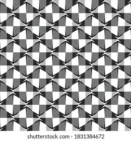 Vector seamless pattern texture background with geometric shapes in black, grey and white colors.