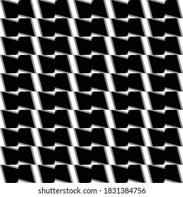 Vector seamless pattern texture background with geometric shapes in black, grey and white colors.
