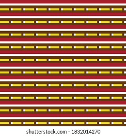Vector seamless pattern texture background with geometric shapes, colored in red, brown, yellow and white colors.