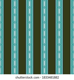 Vector seamless pattern texture background with geometric shapes, colored in green, black, blue and white colors.