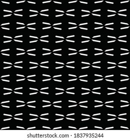 Vector seamless pattern texture background with geometric shapes in black and white colors.