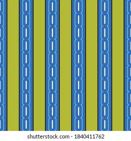 Vector seamless pattern texture background with geometric shapes, colored in green, blue, black and white colors.