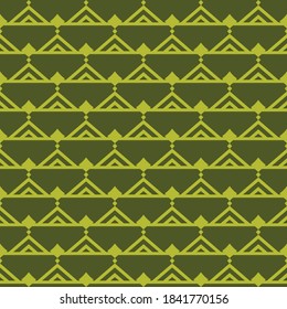 Vector seamless pattern texture background with geometric shapes, colored in green colors.