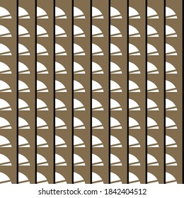 Vector seamless pattern texture background with geometric shapes, colored in black, brown and white colors.