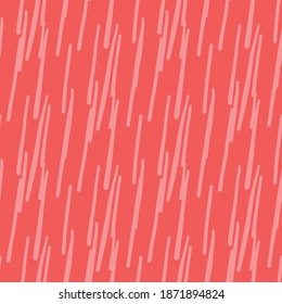 Vector seamless pattern, texture background. Hand drawn and red colored