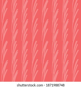 Vector seamless pattern, texture background. Hand drawn and red colored