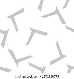 Vector seamless pattern, texture background. Hand drawn and grey, white colored