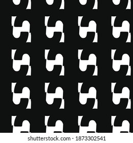 Vector seamless pattern, texture background. Hand drawn and black, white colors.