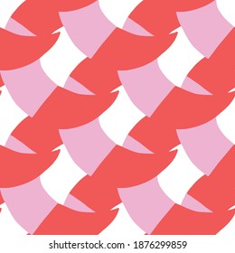 Vector seamless pattern, texture background. Hand drawn and red, pink, white colors.