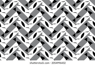 Vector seamless pattern, texture background in three colors.