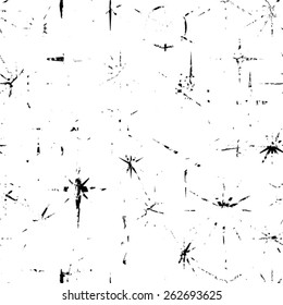 Vector Seamless Pattern .  Texture with Grunge Elements . 