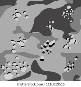 Vector seamless pattern with texture military camouflage army hunting.