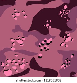 Vector seamless pattern with texture military camouflage army hunting.