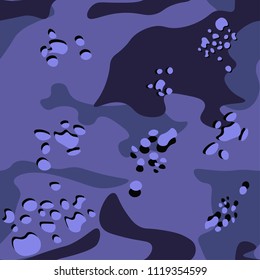 Vector seamless pattern with texture military camouflage army hunting.